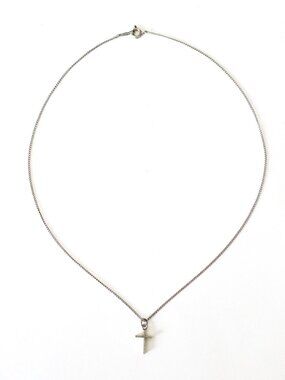 925 silver necklace +  cross pendant